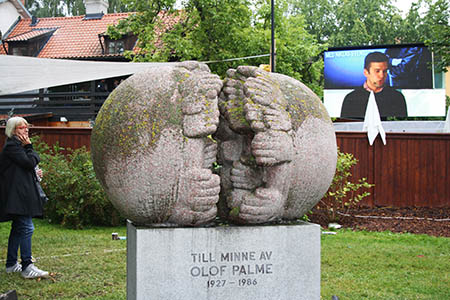 Almedalen 2014 - Olof Palme y Gabriel Wikström
