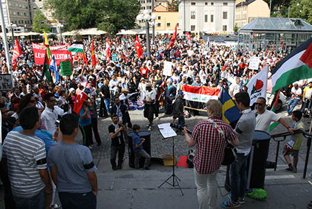 Demostración de apoyo a Palestina