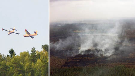 Incendio forestal en Västmanland
