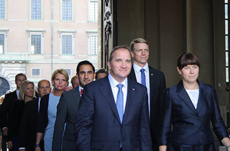 Stefan Löfven y sus ministros