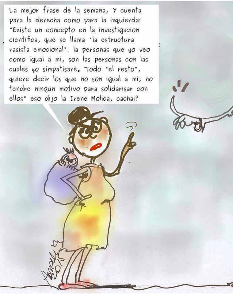 Caricatura de Amalia Álvarez