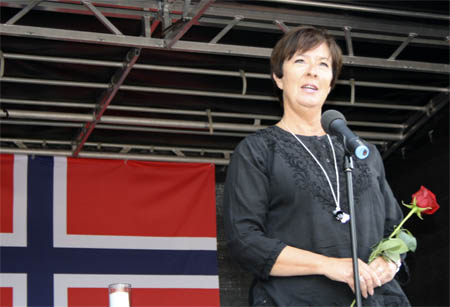 Demostración en Sergelstorg en apoyo a Noruega - Estocolmo