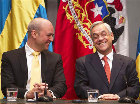 Reinfeldt y Piñera